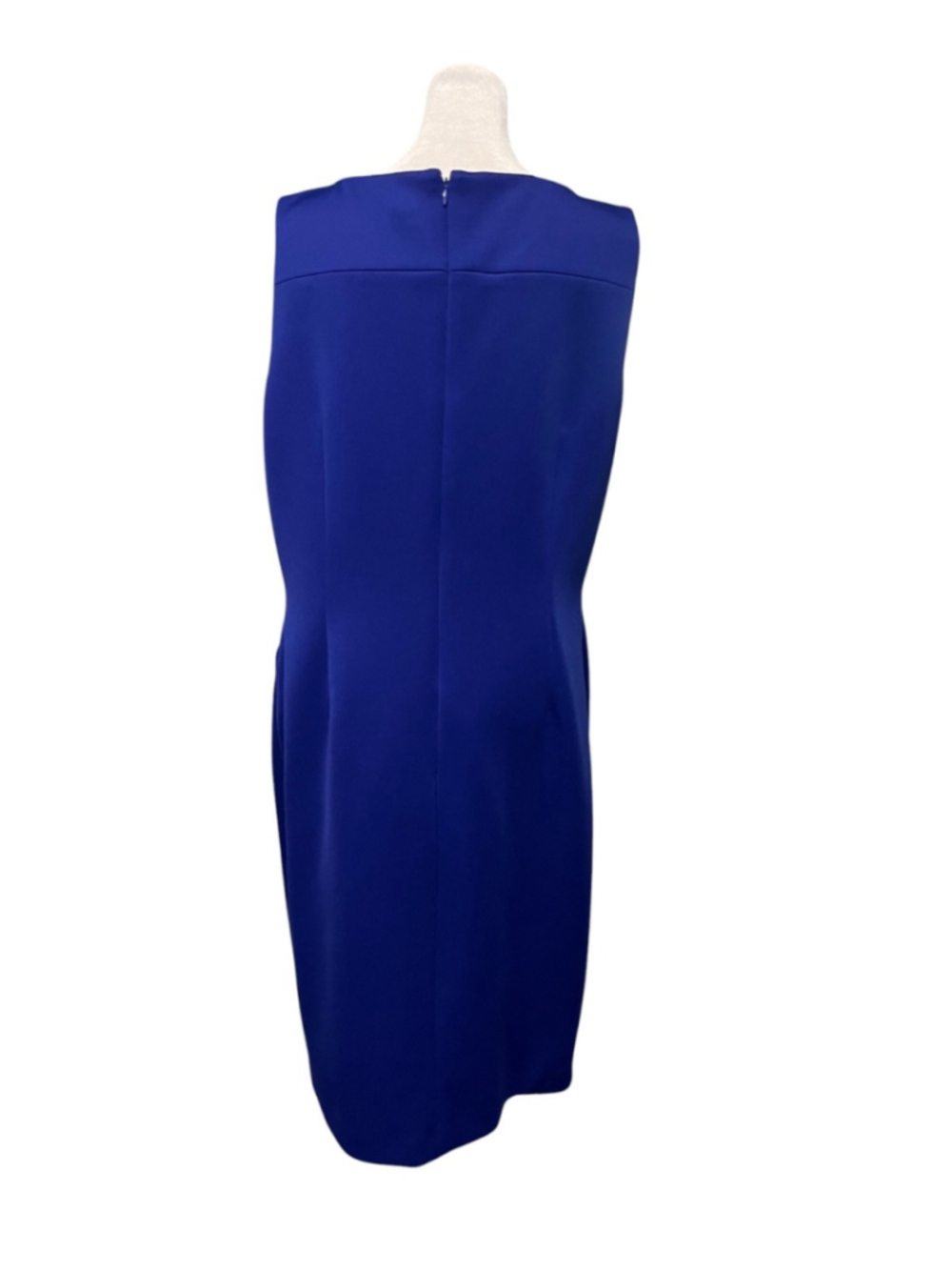 Calvin Klein Royal Blue Starburst Design Sleeveless Sheath Size 16 - Picture 8 of 10